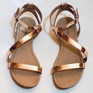 Call It Spring Rose Gold Sandals